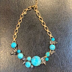 Elizabeth Cole Turquoise&Black Diamond Necklace